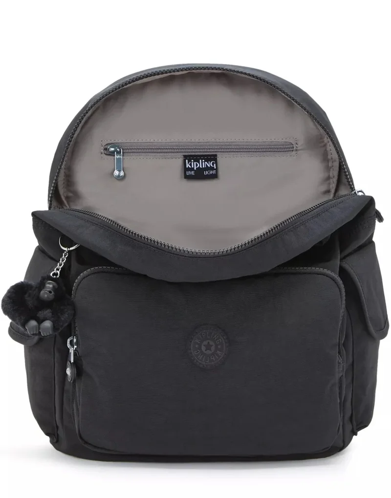 kipling City Pack Medium Female Backpack - Black Noir